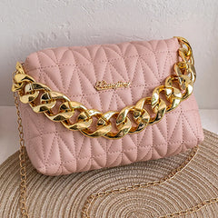 Lingge Embroidery Crossbody Bag with Tassel for Women