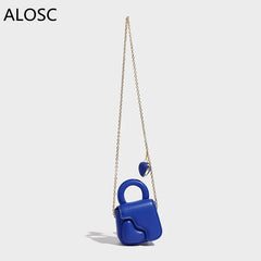 Chian Shoulder BBag For Women Mini Small Love Bag Leather Square Bag