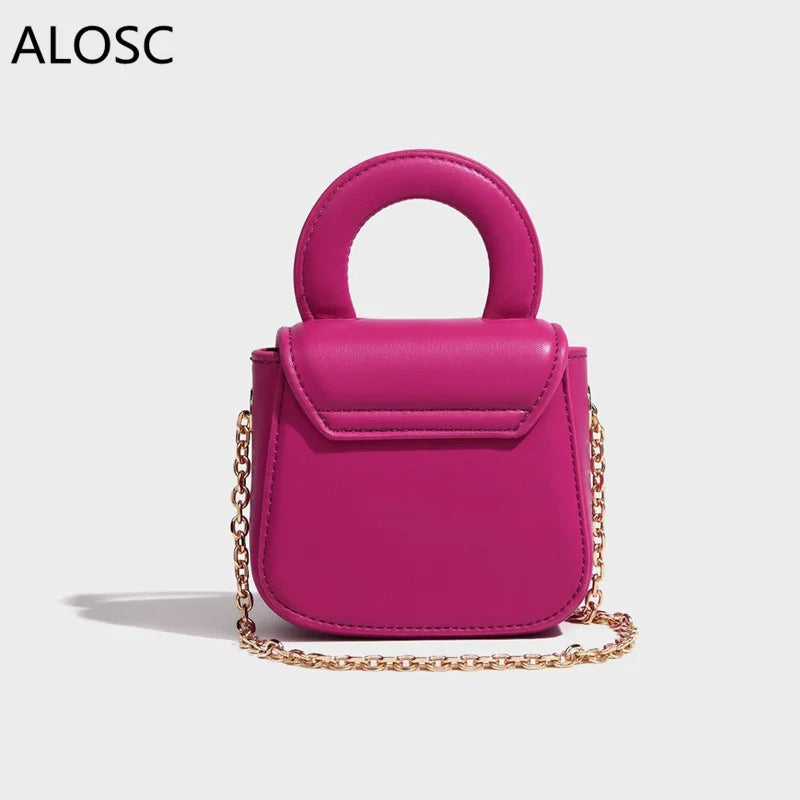 Chian Shoulder BBag For Women Mini Small Love Bag Leather Square Bag