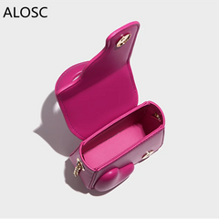 Chian Shoulder BBag For Women Mini Small Love Bag Leather Square Bag
