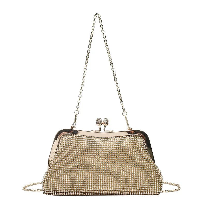Diamond Evening Bags Hasp Handbag Elegent Chain Women Shoulder Crossbody Bag