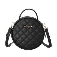 Lingge Crossbody Small Round Bag Women's Shoulder Messenger