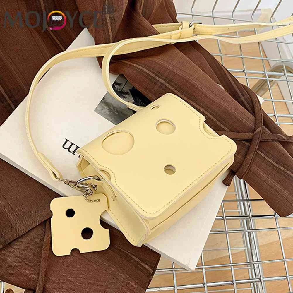 Mini Crossbody Bag for Women - Cheese Shaped Phone Pouch