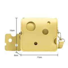 Mini Crossbody Bag for Women - Cheese Shaped Phone Pouch
