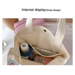 Canvas Duck Tote Handbag Women's Large-capacity Shoulder Bag