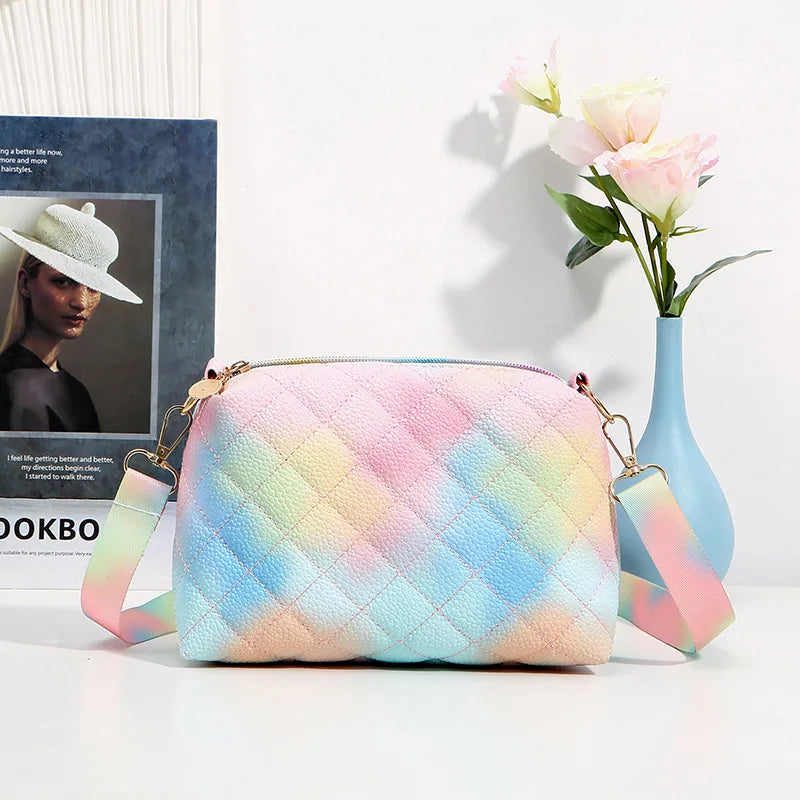 Graffiti PU Leather Female Handbag Casual Shoulder Bag