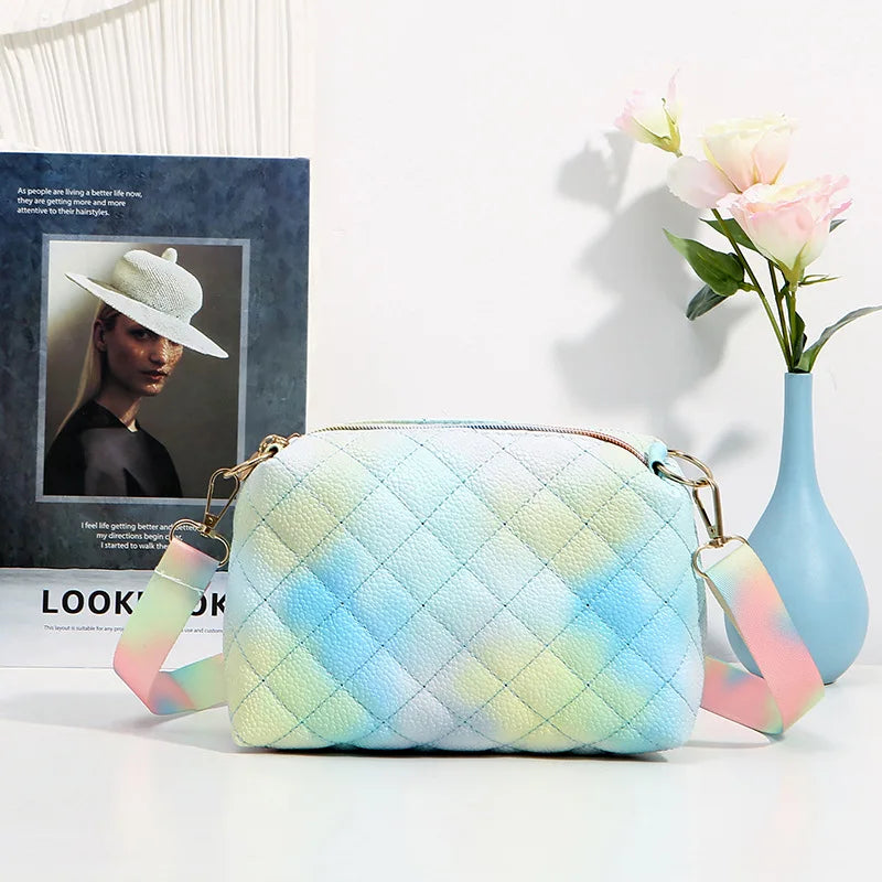 Graffiti PU Leather Female Handbag Casual Shoulder Bag