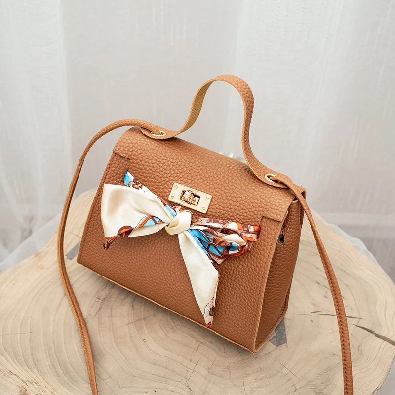 Bow-Knot Shoulder Bag Messenger Purse Women Crossbody Handbag