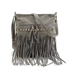 Rivet Tassel Women Bags Shoulder Messenger Crossbody Bolsa Feminina