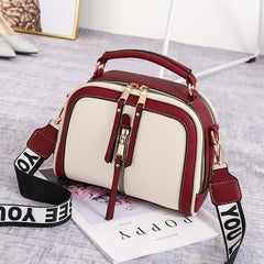 Women PU Leather Handbag Crossbody Bag Chains Square Bag Lady Purse