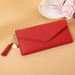 Chic Zipper Clutch Wallet Soft PU Leather Money Bag