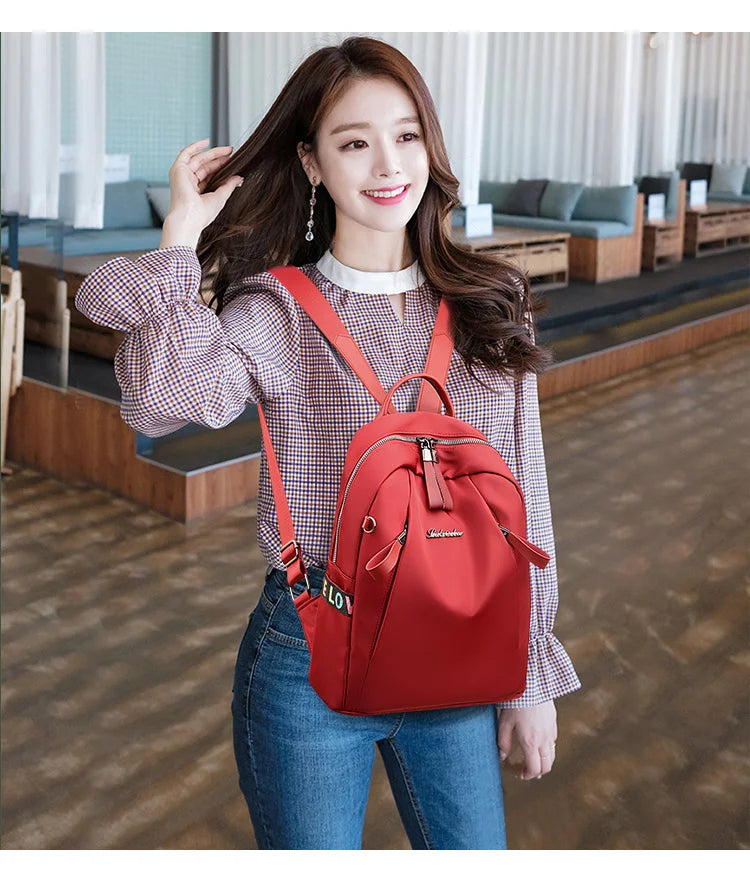 Waterproof Women's Backpack School Bag Large Capacity
