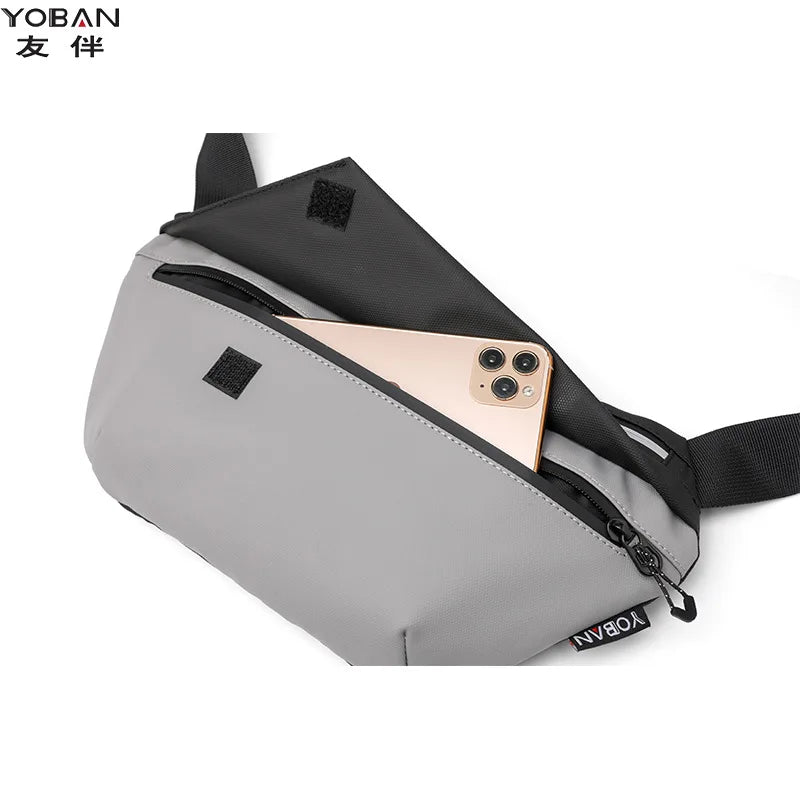Waterproof Men's Mobile Phone Messenger Waist Bag
