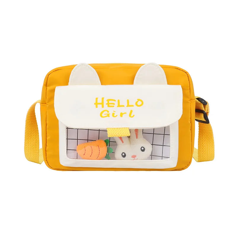 Cartoon Rabbit Messenger Bag for Women Student Girl Shoulder Bag