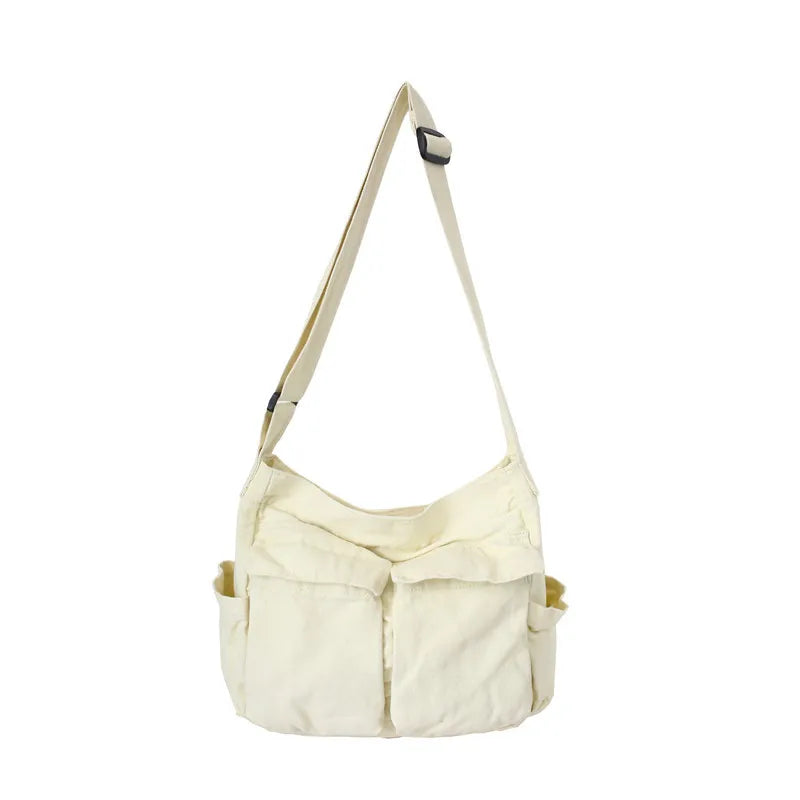 Canvas Girl Handbag Shoulder Bags Teenager Women Messenger Bags