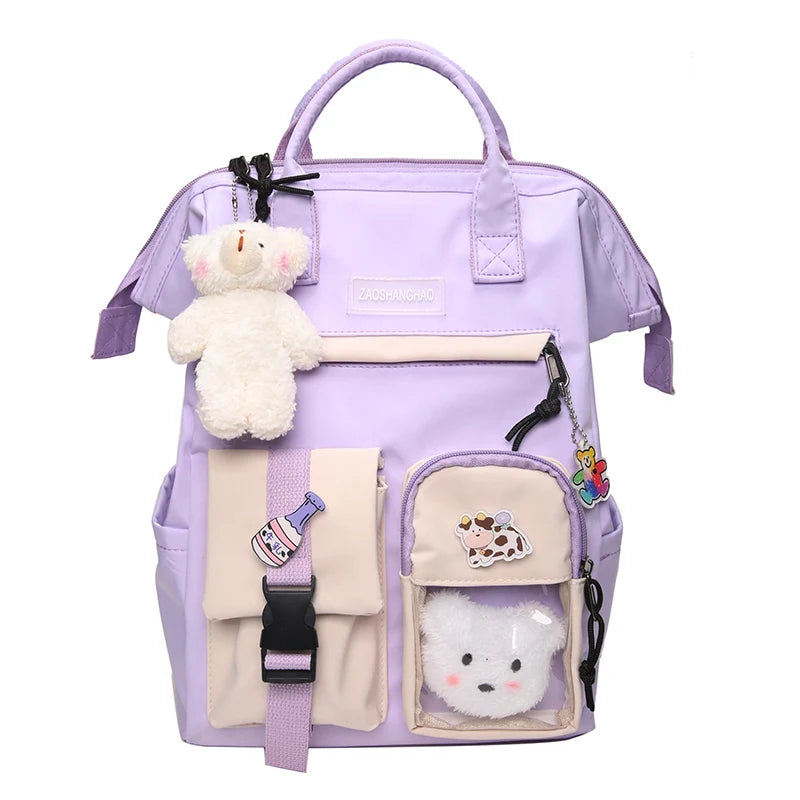 Women Backpacks High School Bags Teenage Students