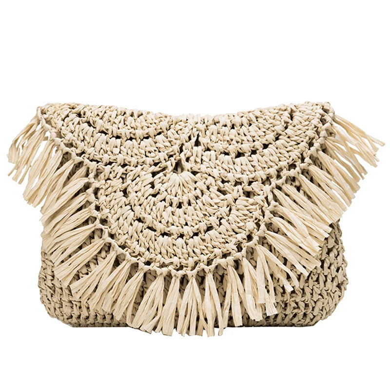 Gusure Evening Bags with Metal Handle Tassel Clutch Chain - Wedding Party