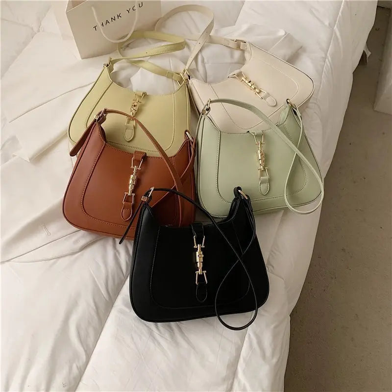 High Purses Handbags PU Leather Shoulder Crossbody Bags for Women Underarm