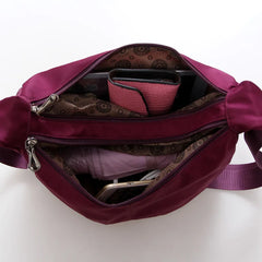 Waterproof Nylon Hobo Messenger Bag Women Crossbody Shoulder Bag