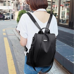 Hot Women's Backpack Casual Nylon Solid School Bag Detachable Shoulder Strap