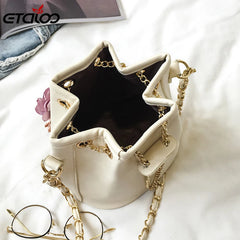 Flower Bucket Shoulder Bags Messenger Bags Small Bag Women Totes