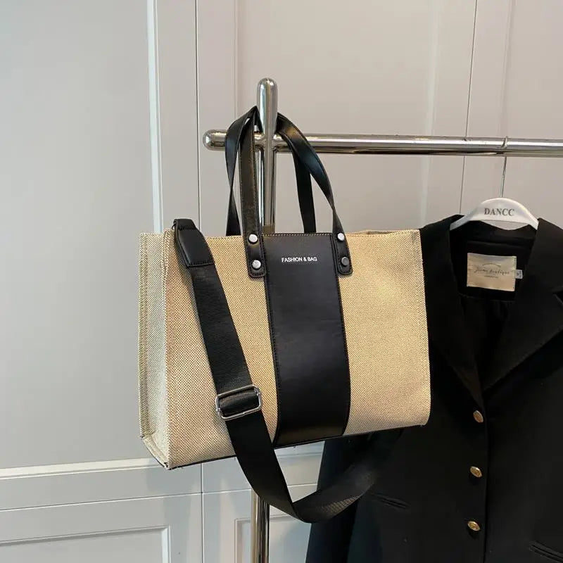 Ladies Canvas Shoulder Bag High Tote Messenger