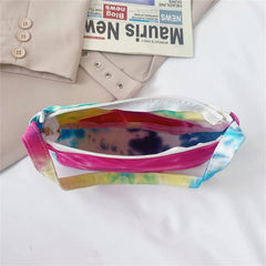 Tie-Dye Canvas Shoulder Bag Messenger Bag All-Match Handbag