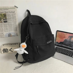 Large School Backpack Waterproof Nylon School Bags Women's Men's