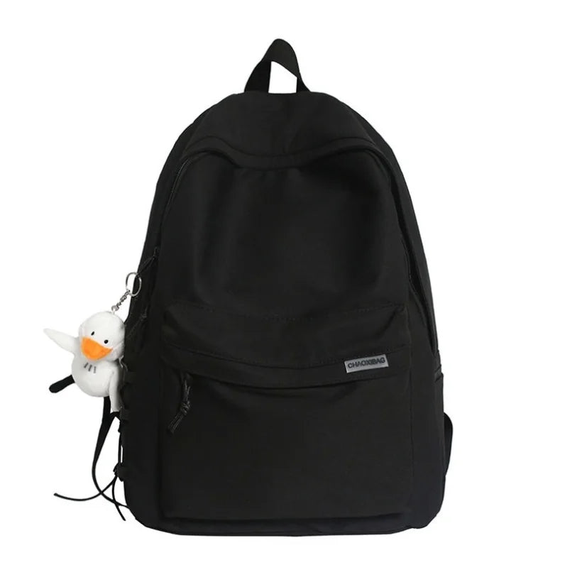 Large School Backpack Waterproof Nylon School Bags Women's Men's