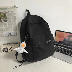 Large School Backpack Waterproof Nylon School Bags Women's Men's
