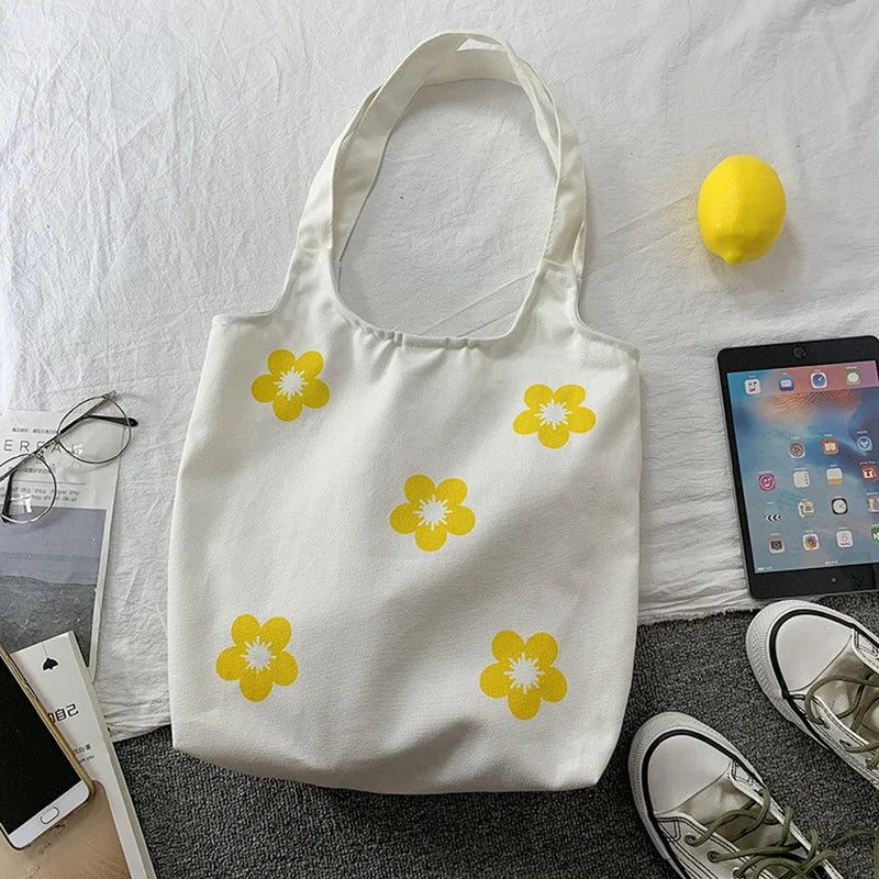 Large Canvas Shoulder Bag Handbags for Women Cotton Cloth Tote Bags
