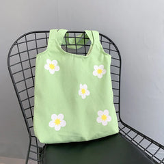 Large Canvas Shoulder Bag Handbags for Women Cotton Cloth Tote Bags