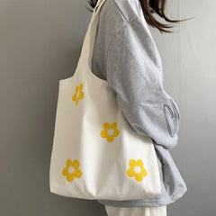 Large Canvas Shoulder Bag Handbags for Women Cotton Cloth Tote Bags