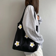 Large Canvas Shoulder Bag Handbags for Women Cotton Cloth Tote Bags