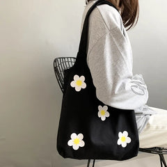 Large Canvas Shoulder Bag Handbags for Women Cotton Cloth Tote Bags