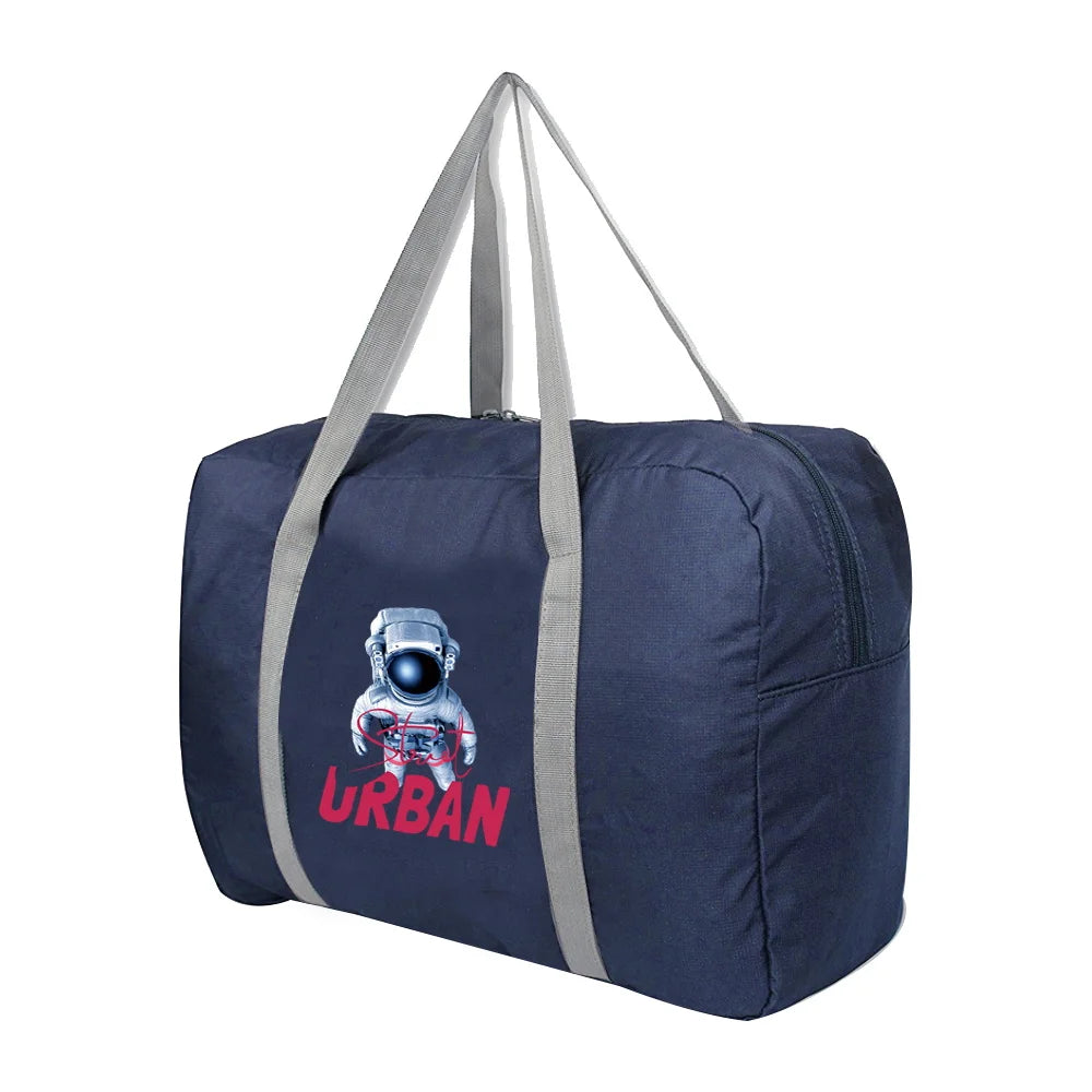 Large Capacity Astronaut Printed Travel Bag for Men and Women