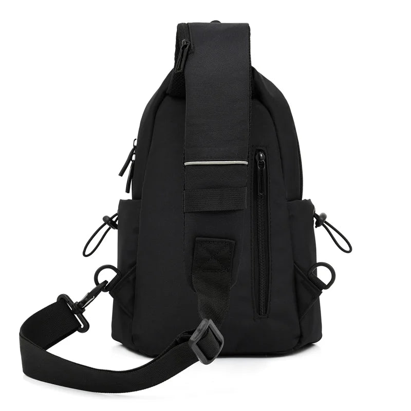 Men's Outdoor Polyester Chest Bag Messenger Shoulder Bag