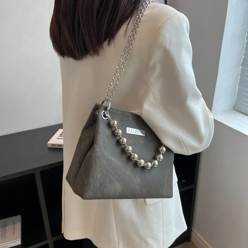 Women's Chain Shoulder Bag Crossbody Tote Handbag