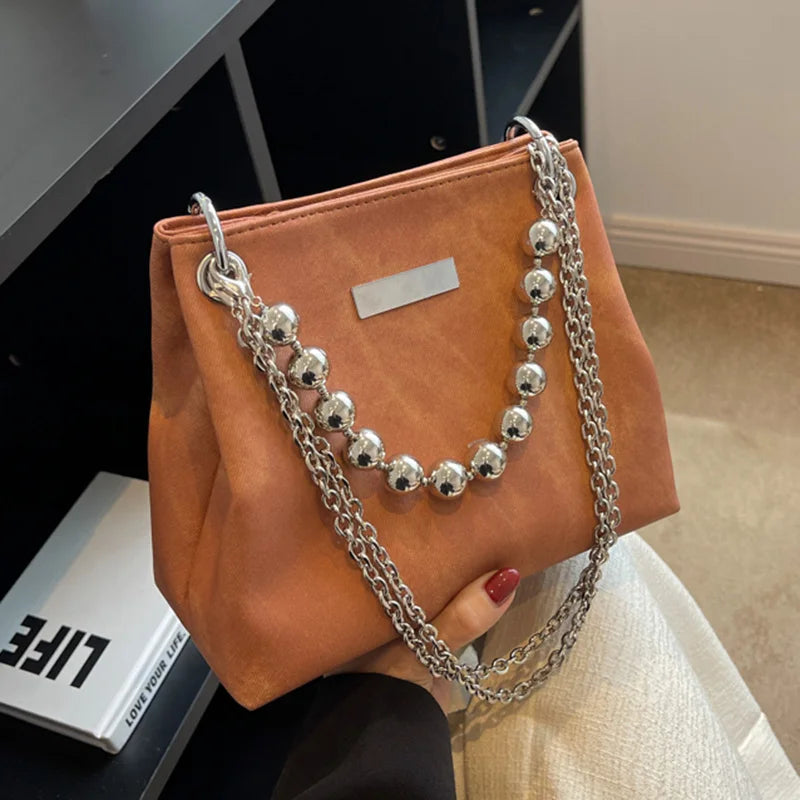 Women's Chain Shoulder Bag Crossbody Tote Handbag