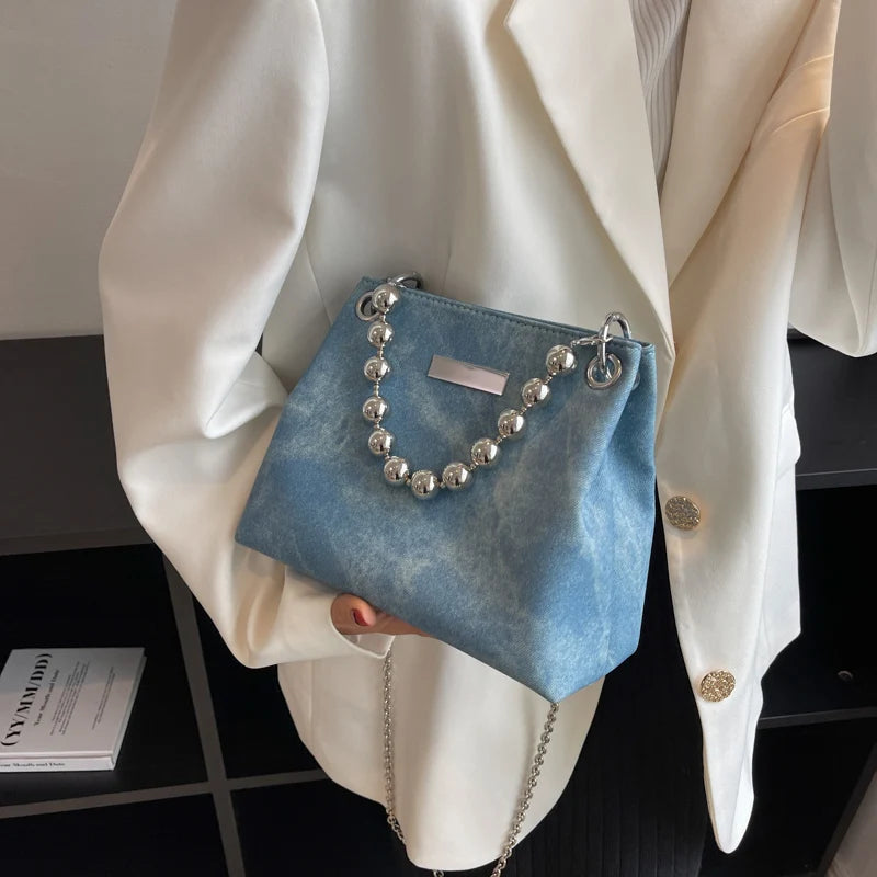 Women's Chain Shoulder Bag Crossbody Tote Handbag