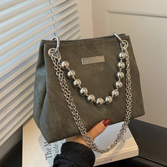Women's Chain Shoulder Bag Crossbody Tote Handbag