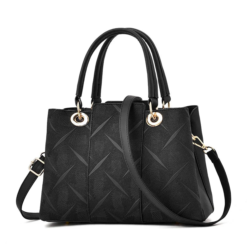 Vintage Leather Shoulder Bag Women Hairball Handbag