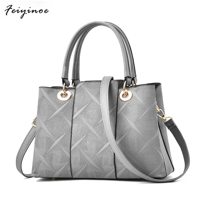 Vintage Leather Shoulder Bag Women Hairball Handbag
