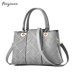Vintage Leather Shoulder Bag Women Hairball Handbag