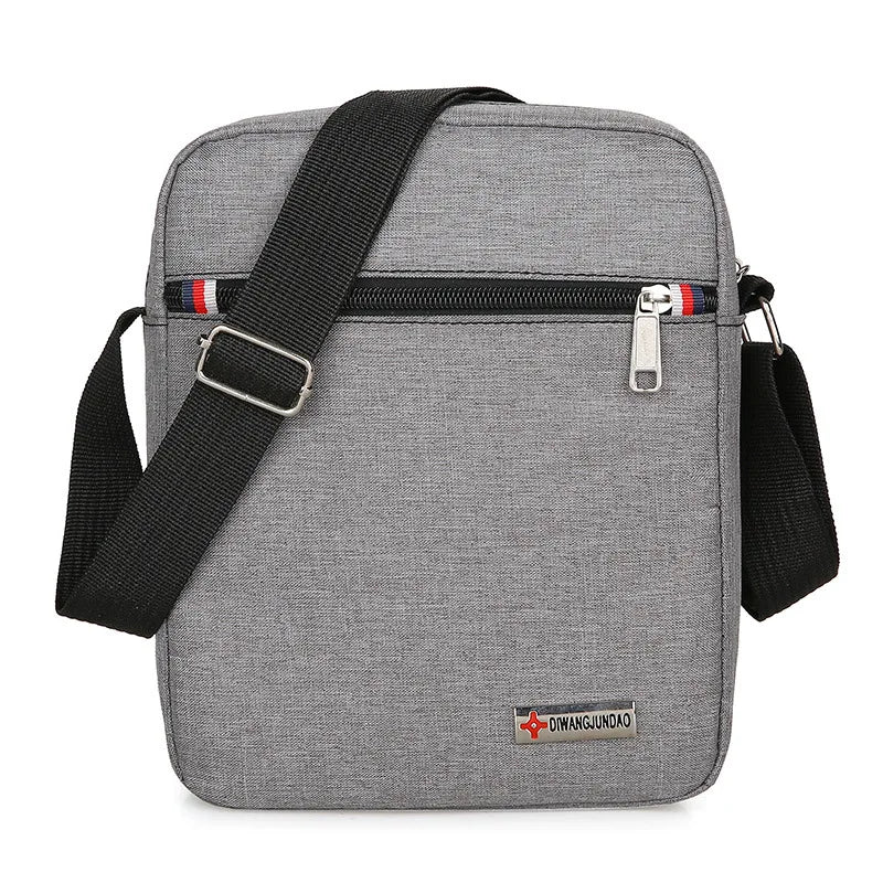 Men's Canvas Crossbody Messenger Bag Small Casual Handbag