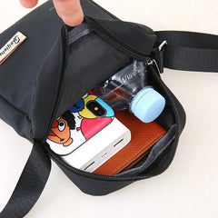 Men's Canvas Crossbody Messenger Bag Small Casual Handbag