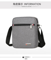 Men's Canvas Crossbody Messenger Bag Small Casual Handbag