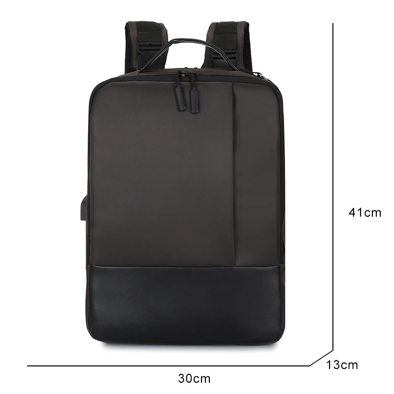 Men's Business Backpack 15.6 Inches Laptop Usb Charging Rucksack