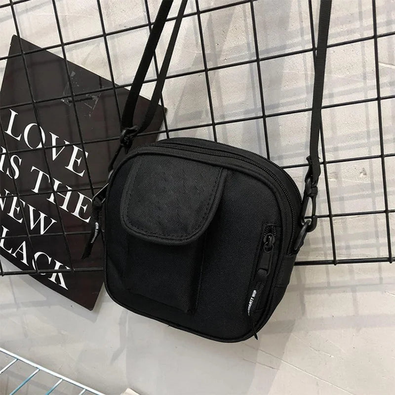 Men's & Women's Shoulder Bag Square Satchel with Detachable Strap