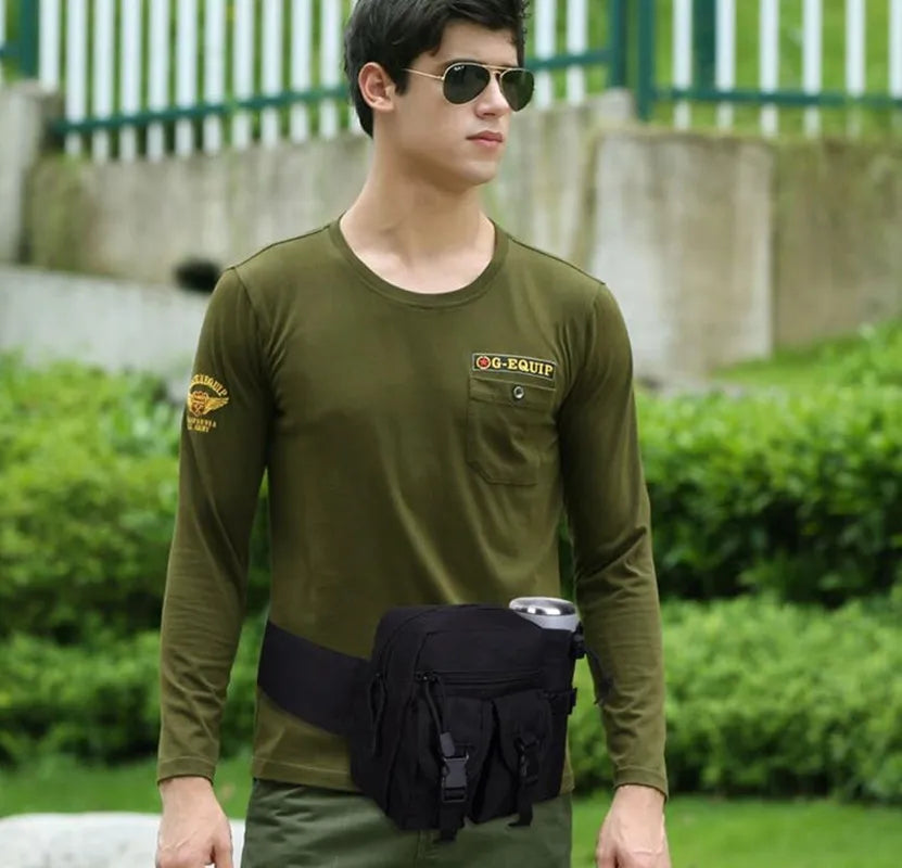 Tactical Water Bottle Bag Military Fan Outdoor Bag